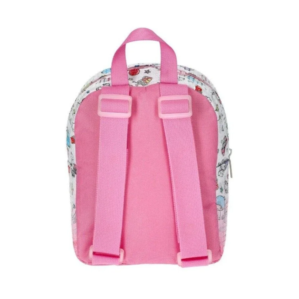 Hello Kitty and Friends Girls Mini 9”Backpack Pink Clear Sparkle Sequins